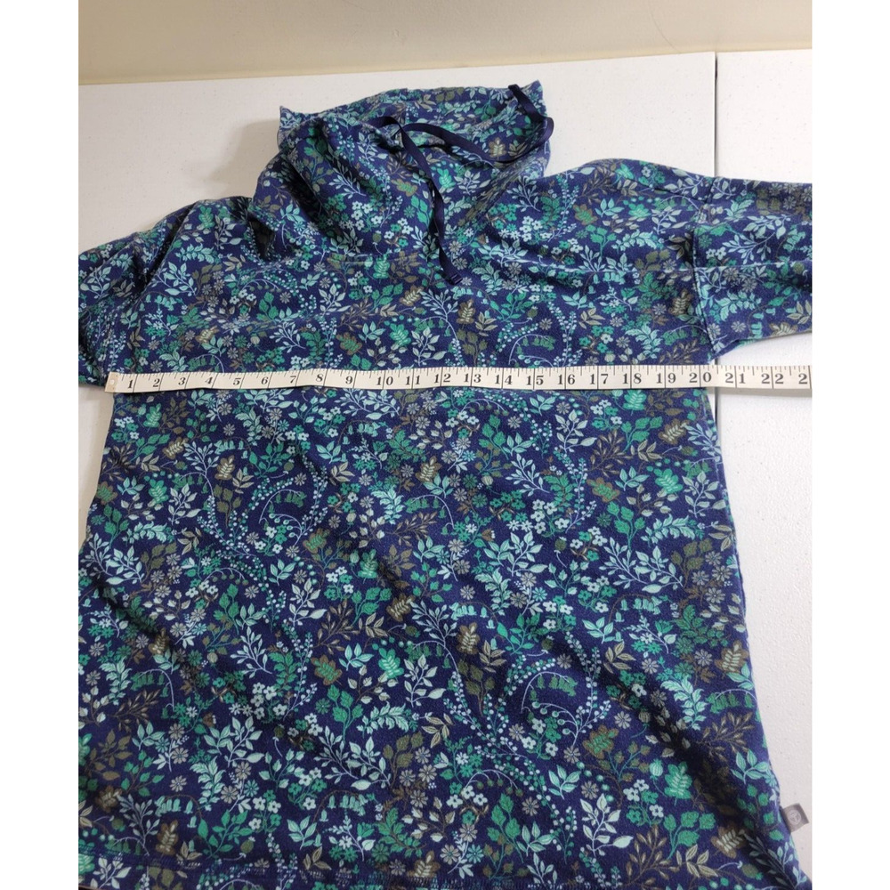 T by Talbots Green Floral Print Cowl Neck Active Top Women's Size Large Petite - Picture 4 of 10
